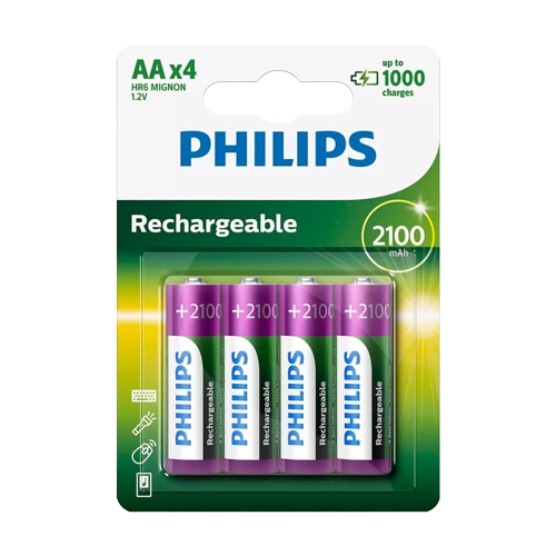 Anúncio: Pilha Philips Recarregavel Aaa 4P€S R03B4RTU10/97 1.2V 1000mAh 104020