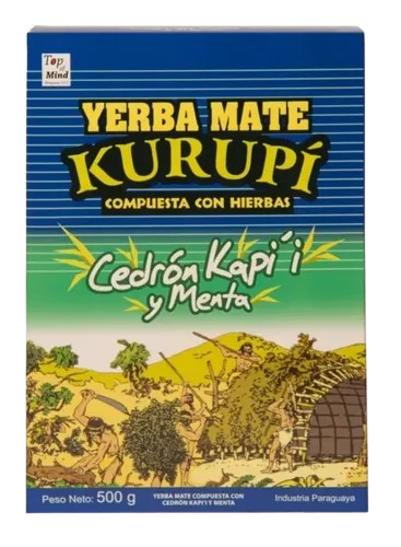 Anúncio: Erva Mate Kurupi Cedron KAPI'I Y Menta 500GR