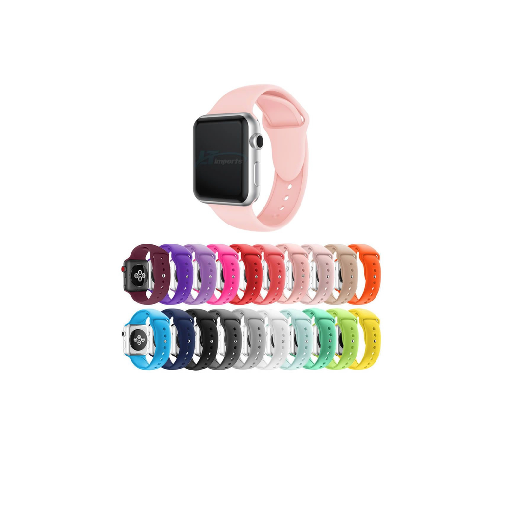 AC RELOGIO PULSEIRA WATCH BORRACHA LISO 38/41MM/42MM COLORIDO*