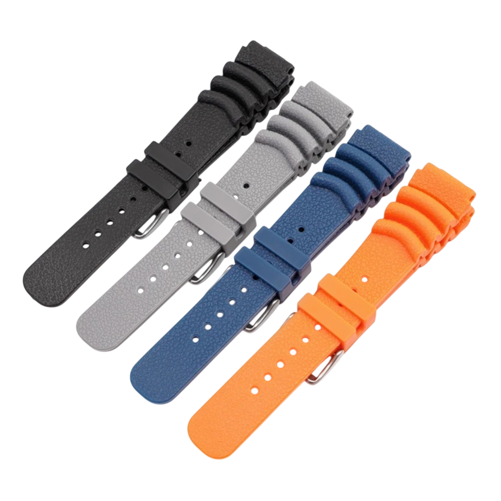 AC RELOGIO PULSEIRA WATCH BORRACHA LISO 20/22MM COLORIDO*