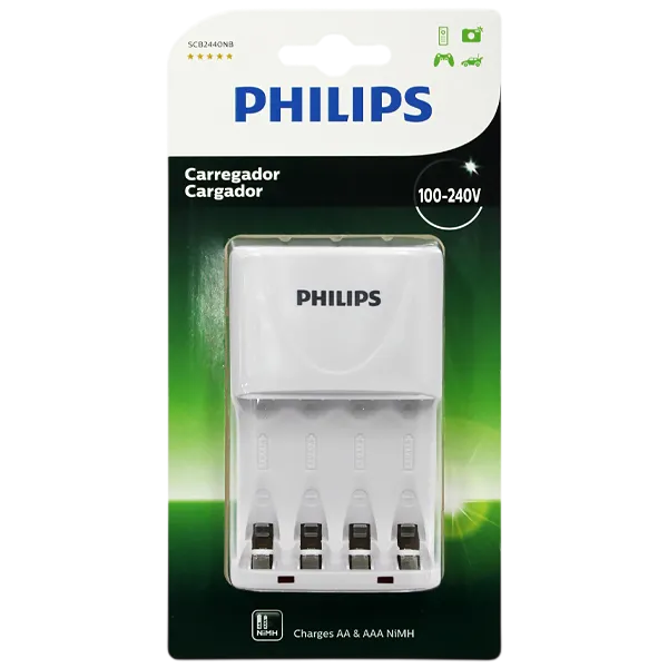 Anúncio: Carregador Pilha Philips SCB2440NB/97 2450mAh