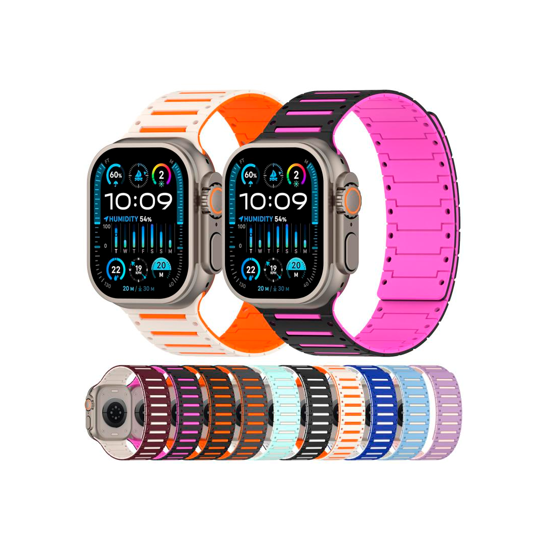 AC RELOGIO PULSEIRA WATCH NYLON 42/44MM/45MM COLORIDO*