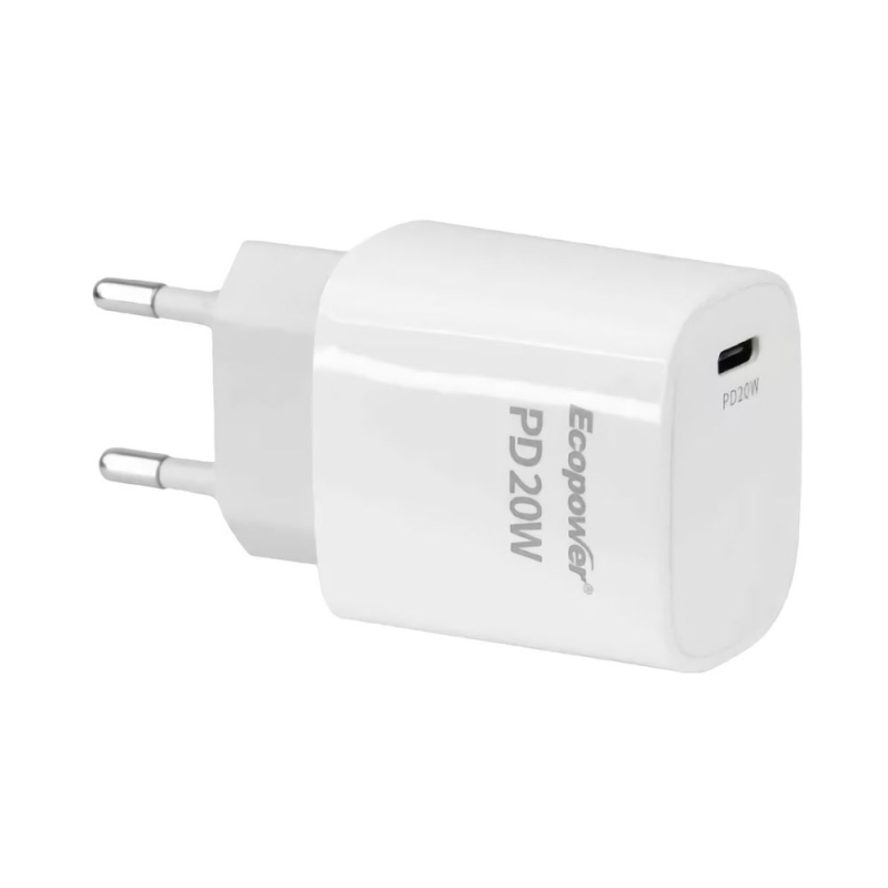 AC CEL FONTE ECOPOWER EP-7029 1 TYPE-C BRANCO 20W