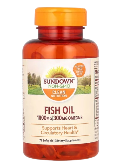 VITAMINA FISH OIL SUNDOWN 1000MG 300MG 72 COMP