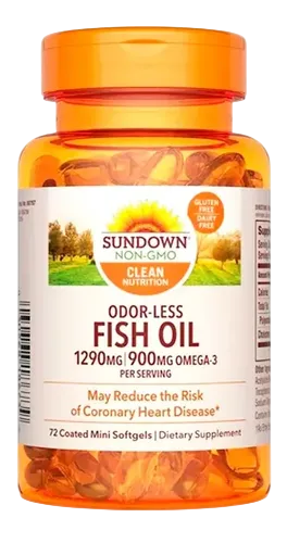 VITAMINA FISH OIL SUNDOWN 1290MG 900MG 72 COMP