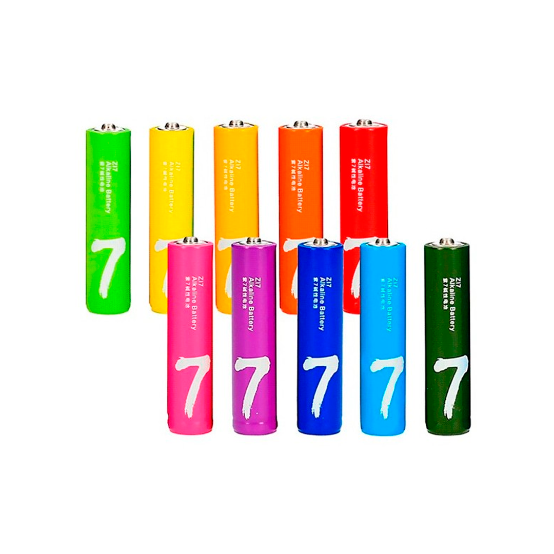 PILHA XIAOMI LR03 MI RAINBOW ALKALINA AAA 10P€ 1.5V BHR5394GL
