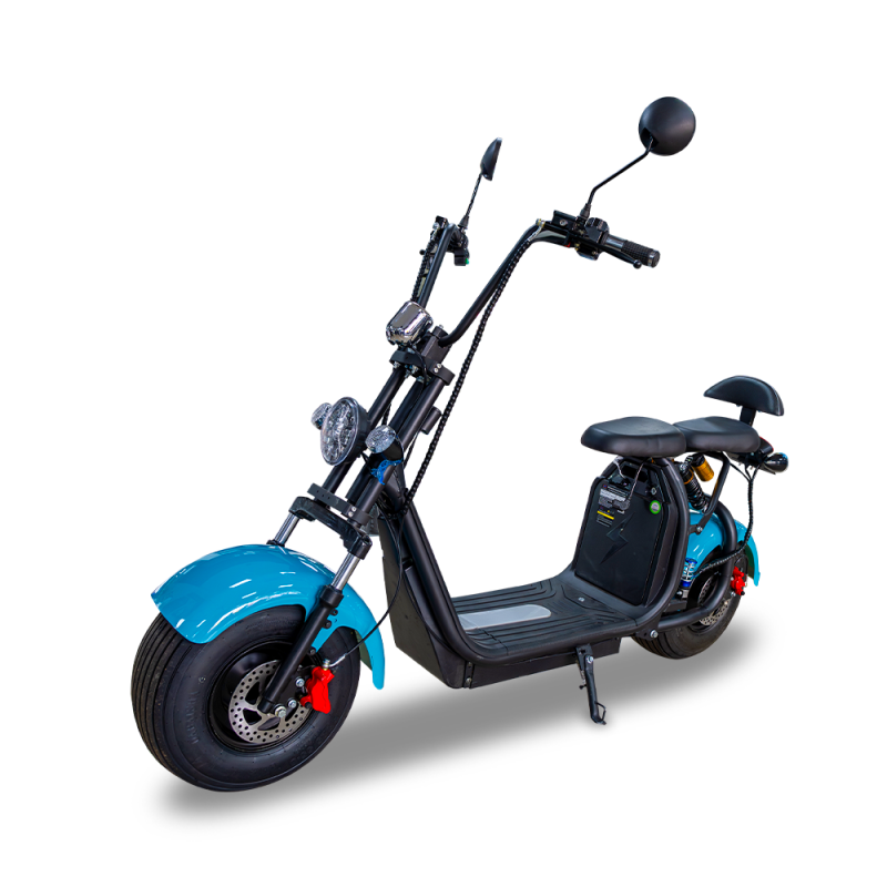 MOTO ELÃ‰TRICA HARLEY GHIS C07 AZUL CELESTE 2000W 60V 20A| | LG