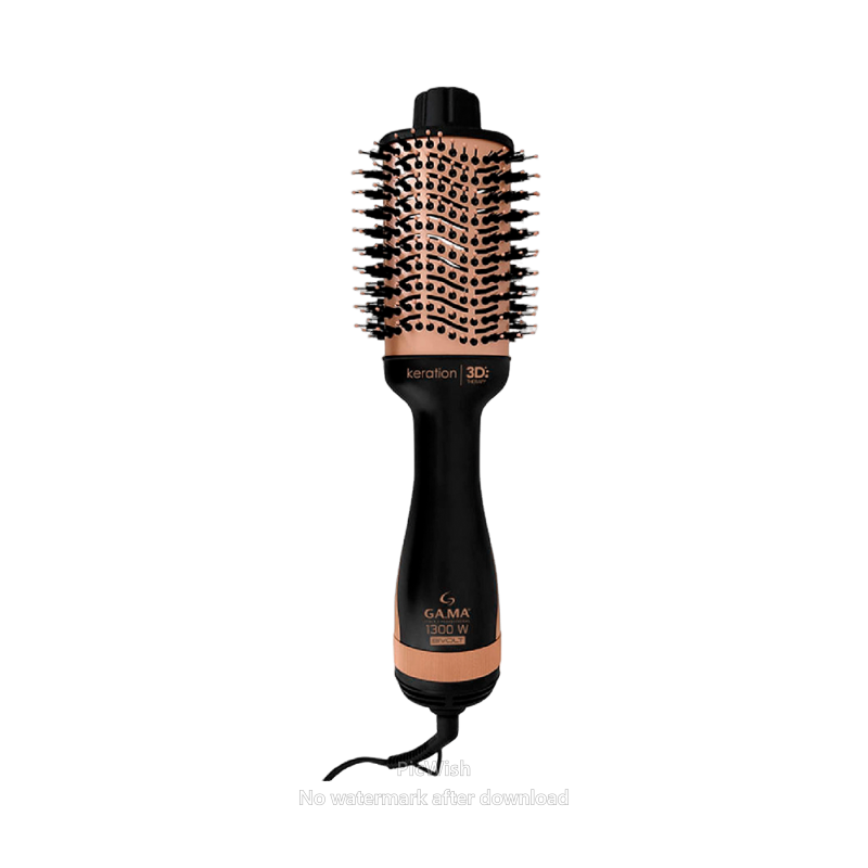 Escova Secadora GAMA Keration Therapy 1300W Preto/ROSE 914/3808 Bivol