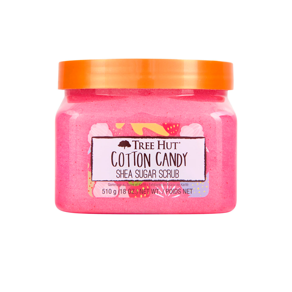 TREE HUT EXFOLIANTE COTTON CANDY SHEA SUGAR SCRUB 510G