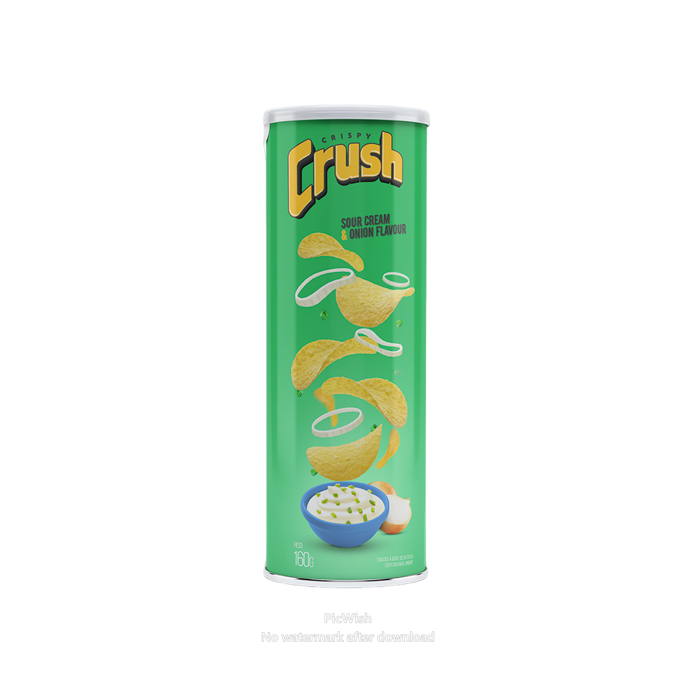 Anúncio: Batata Crispy Crush Sour Cream Y Onion Flavour 100G*