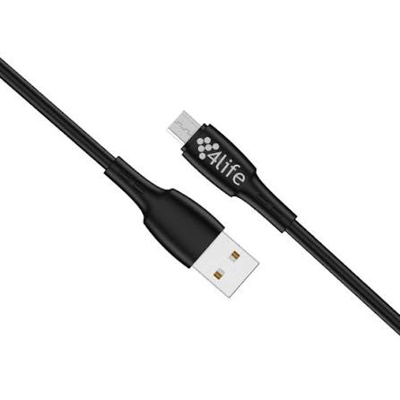 AC CEL CABO USB 4LIFE FLWAM1B V8 1MTS PRETO
