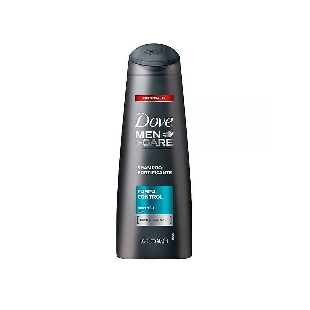 SHAMPOO DOVE+CARE CASPA CONTROL CON CAFEINA 2EN1 400ML