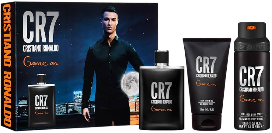 CRISTIANO RONALDO CR7 GAME ON MEN KIT 100ML EDT+SHOWER 150+SPRAY 150ML