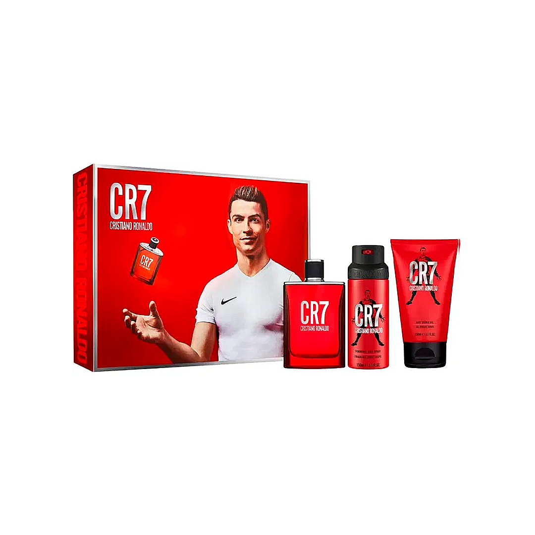 CRISTIANO RONALDO CR7 RED KIT MEN 100ML EDT+SHOWER 150+SPRAY 150ML 258