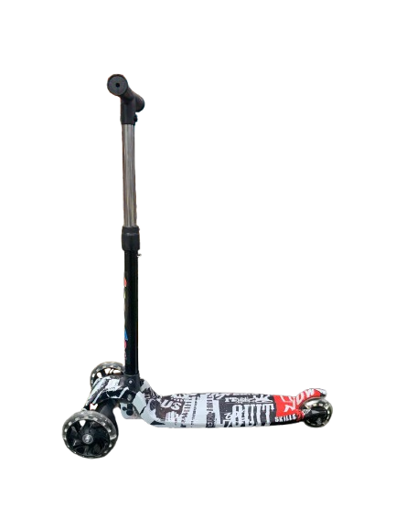 PATINETE INFANTIL SCOOTER C/LED WHITE GRAFITADO