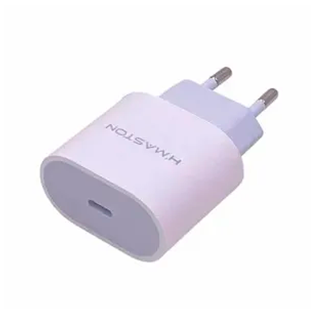 AC CEL FONTE CARREGADOR H MASTON PRO CB-23 TYPE-C 30W USB-C BRANCO*