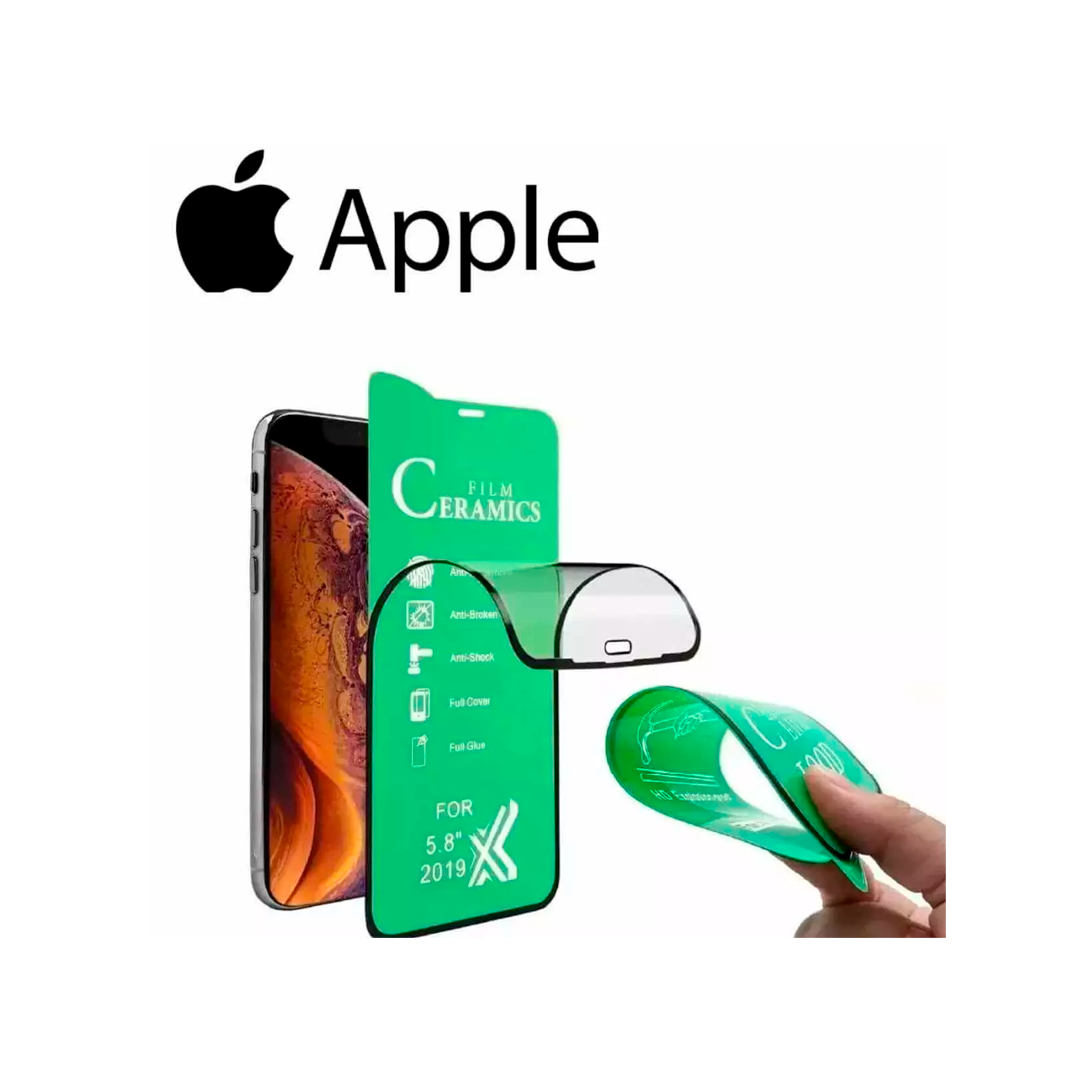 AC CEL PELICULA CERAMIC IPHONE VARIOS*