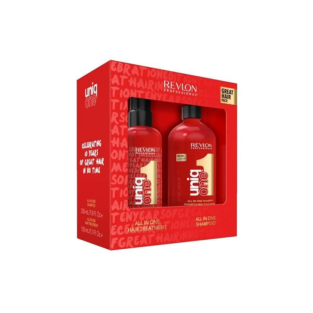 LEAVE-IN REVLON UNIQONE 10EN1 KIT 150ML+150ML TRAT CAPILAR 139272/8985