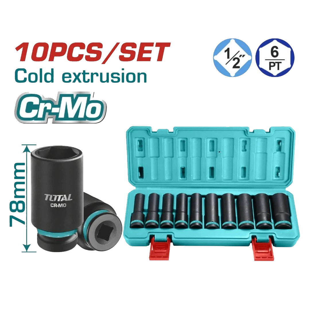 KIT CHAVE DE CANHAO TOTAL THKISD12102L 10PCS 10-24MM