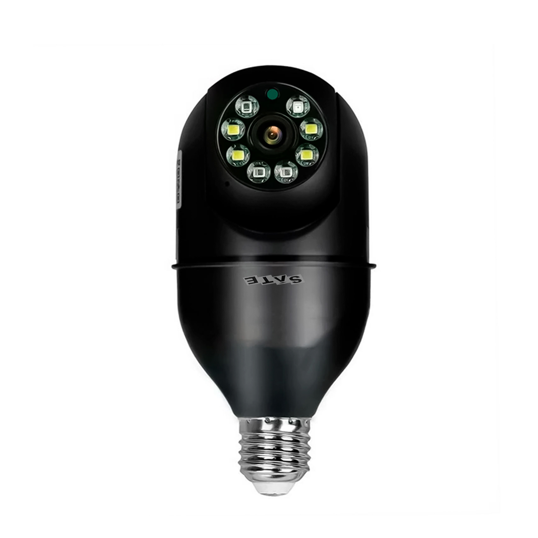 CAM IP SMART WIFI SATELLITE A-CAM031 TIPO LAMPADA PRETO ICSEE