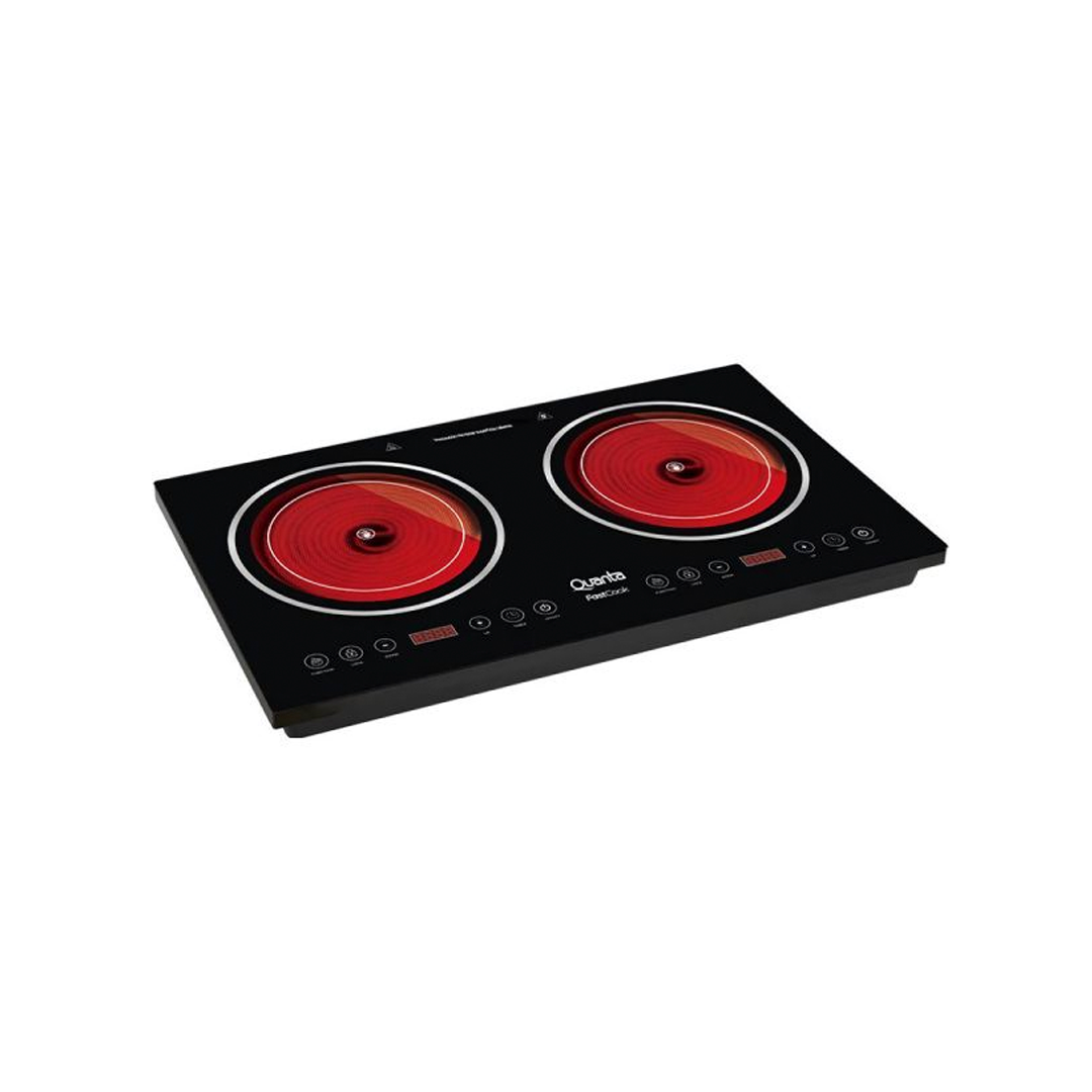 PLACA ELETRICA QUANTA QTCEI220 DUPLO 220V/50-60HZ PRETO