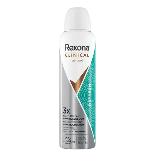 Anúncio: Des Rexona Aerosol Clinical Refresh 3X PROTE€AO Fem 150ml 089952