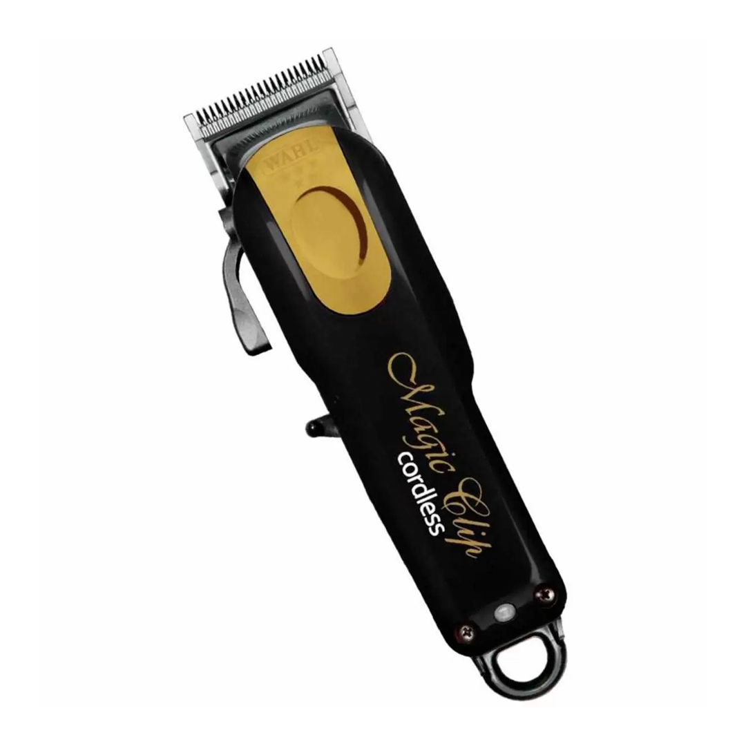 MAQUINA CABELO WAHL 08148-708 MAGIC CLIP CORDLESS PRETO/DORADO