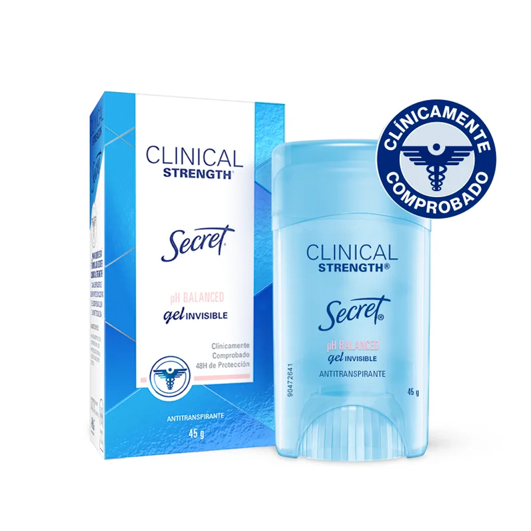 DES SECRET CLINICAL STRENGTH PH BALANCED GEL INVISIBLE 45GR