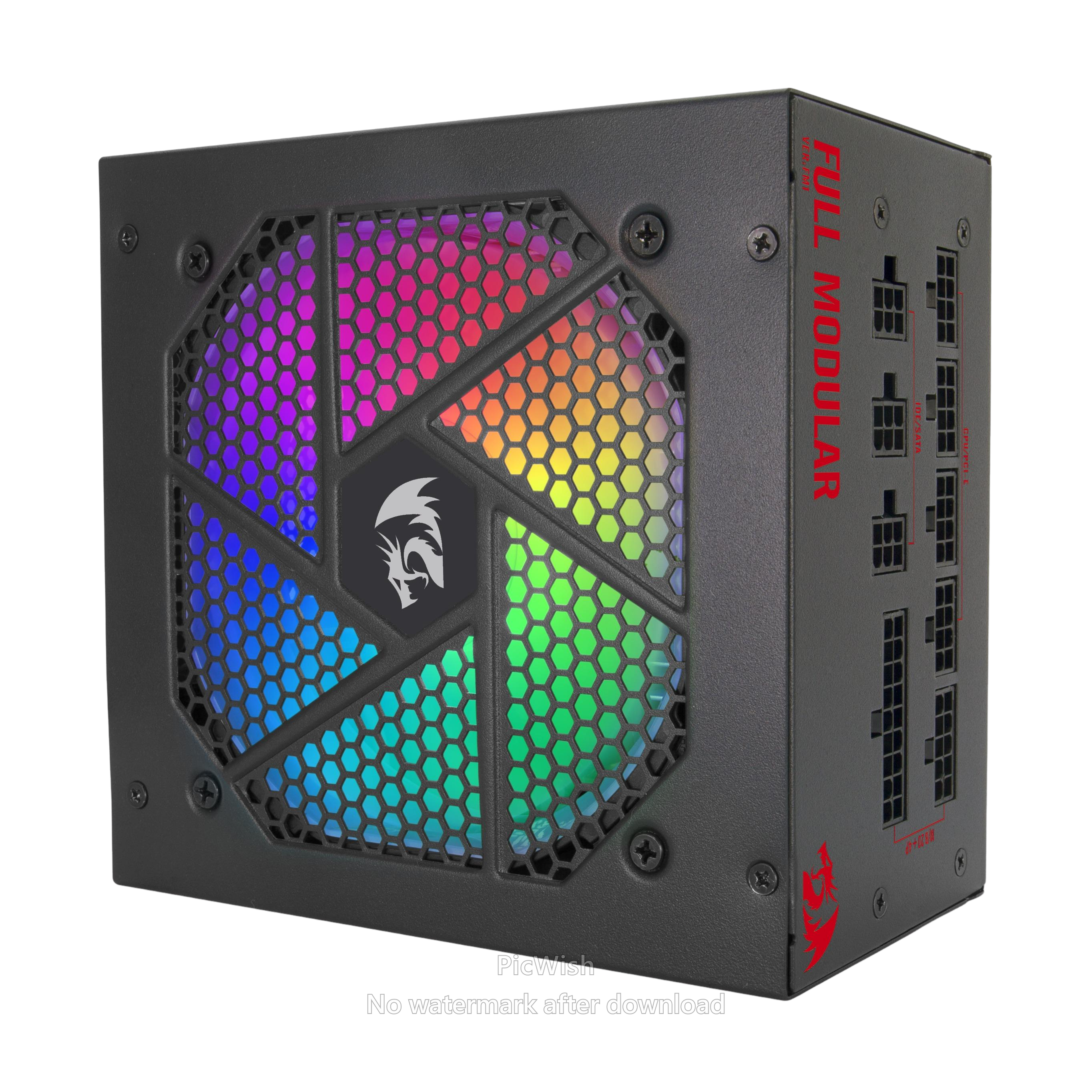 FONTE 750W REDRAGON GOLD ATX 80 PLUS FULL MODULAR RGB GC-PS006-1 8464*