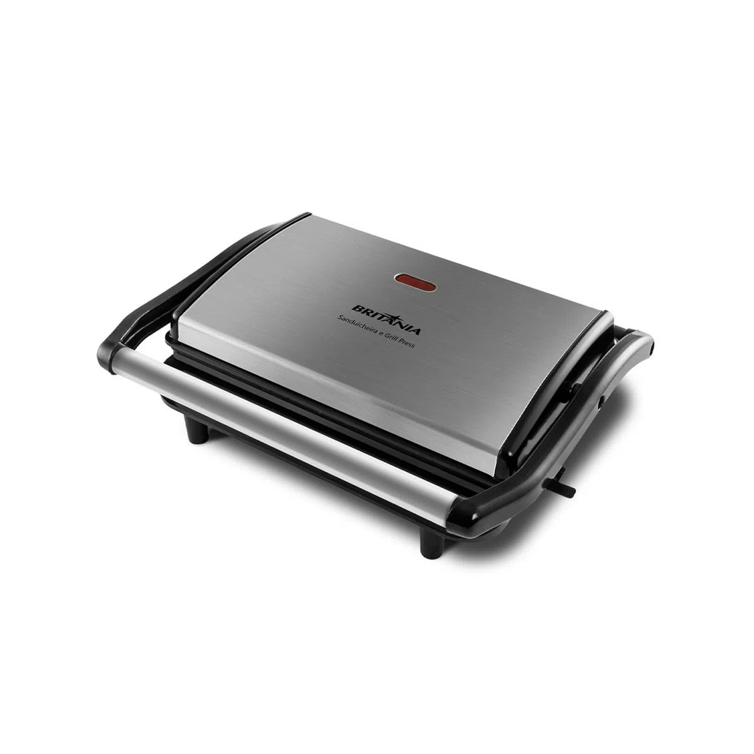 GRILL BRITANIA PRESS BGR27I 2EM1 INOX 220V