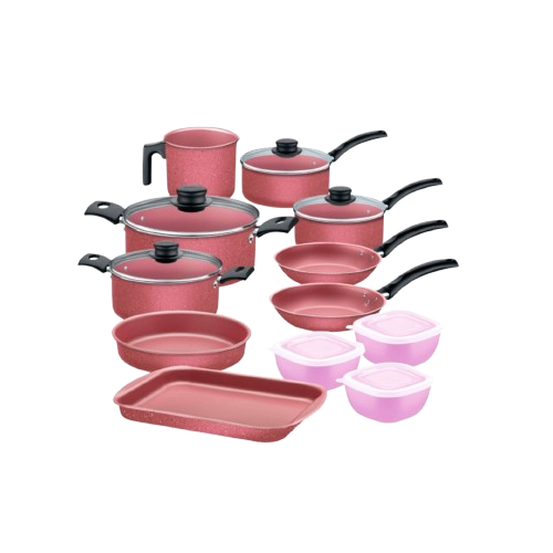 Anúncio: Jogo de Panela Tramontina 27899/491 12PCS Rosa*