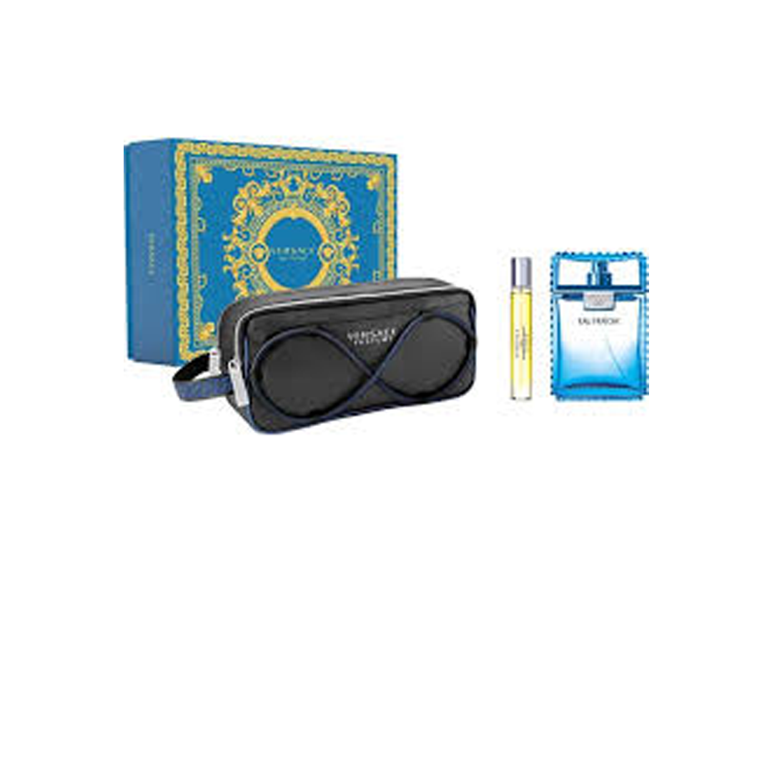 VERSACE EUA FRAICHE KIT MEN 100ML EDT+10ML+NECESER
