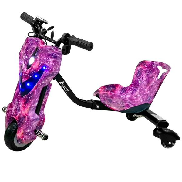 SCOOTER TRICICLO 6.5" AUDISAT TE-6.5W PURPLE GALAXIA 150W