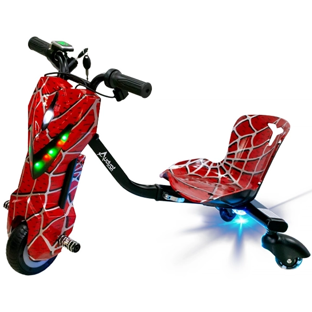 SCOOTER TRICICLO 6.5" AUDISAT TE-6.5W VERMEHLO TEIA ARANHA 150W