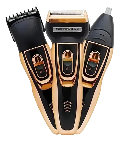 Anúncio: Barbeador Daling Dl-9007 3Em1 PRETO/DOURADO