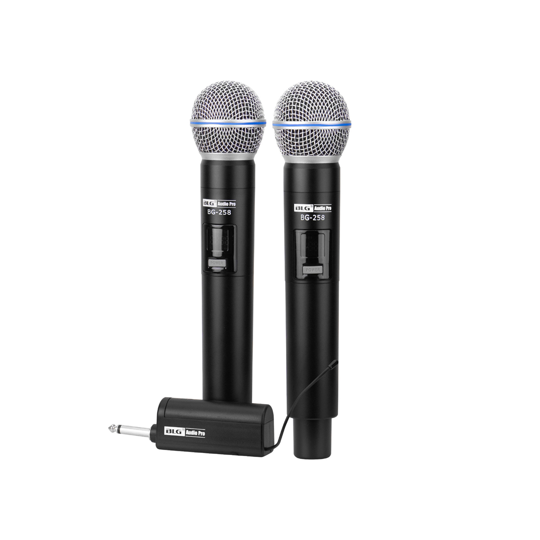 MICROFONE BLG BG-258 SEM FIO C/2 MICROFONE