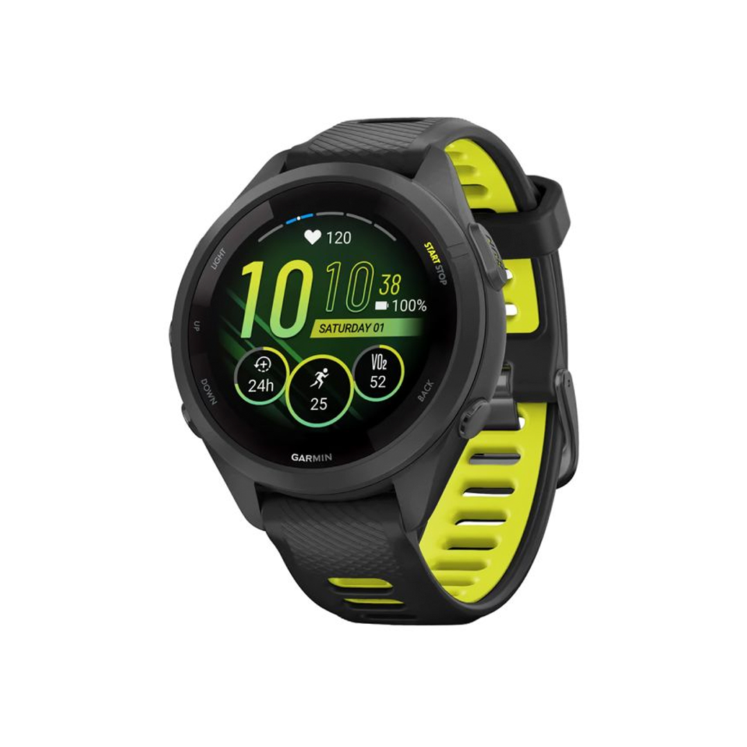 RELOGIO GARMIN FORERUNNER 265S BLACK/YELLOW 010-02810-03