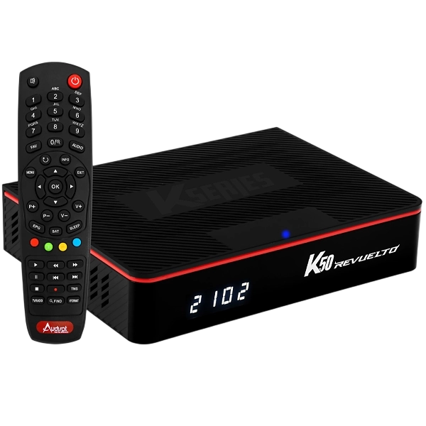 BOX Audisat K50 Revuelto FULL HD/IPTV/Wi-Fi Preto SEM Garantia DE Sinal