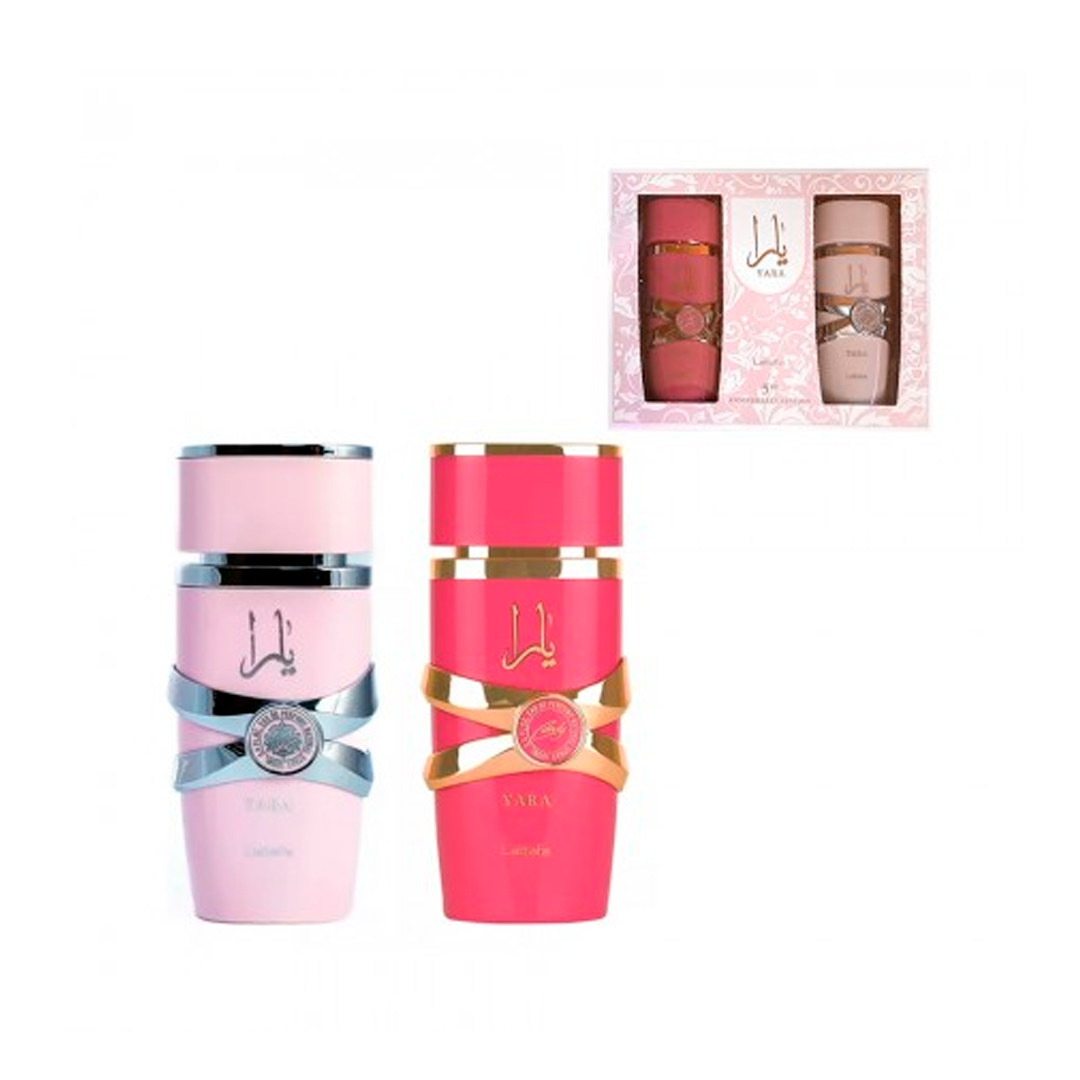 LATTAFA YARA 5TH ANIVERSARIO KIT FEM 100ML EDP 2PC