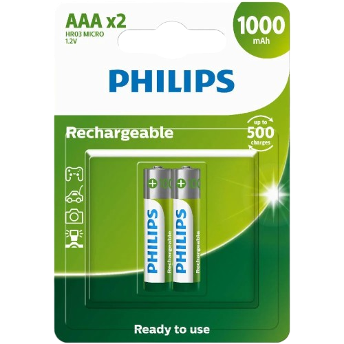 Anúncio: Pilha Philips Recarregavel Aa 2P€S R6B2RTU25/97 1.2V 2500mAh