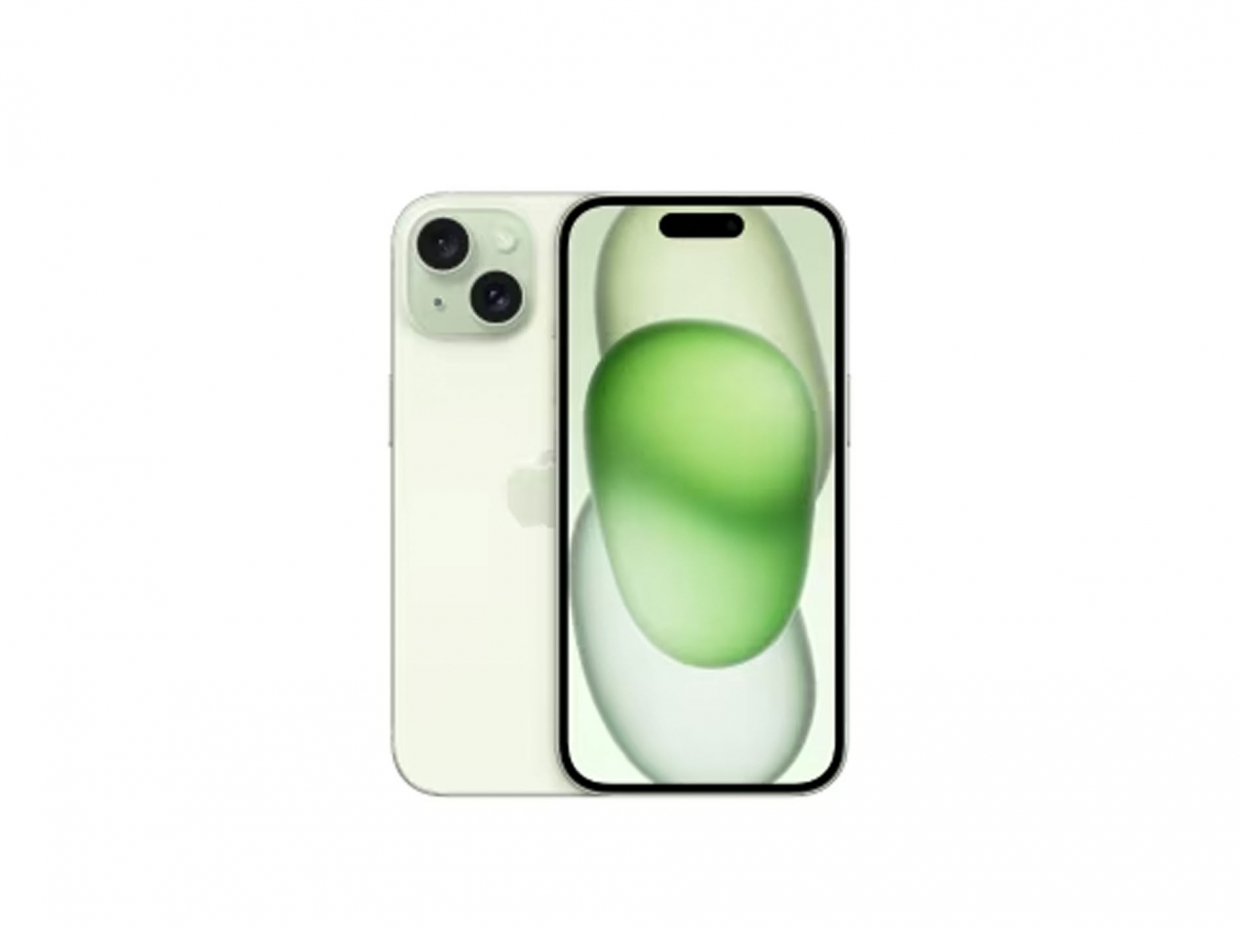 CEL APPLE SEMI NOVO IPHONE 15 128GB GREEN ESIM SO APA / 30 DIAS