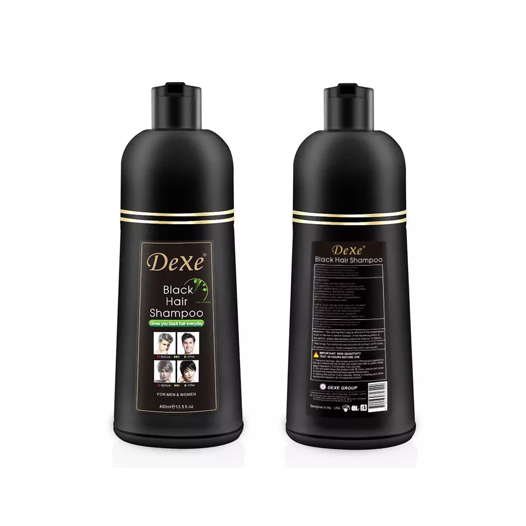 SHAMPOO DEXE HERBAL BUBBLE DYE NATURAL BLACK 420ML