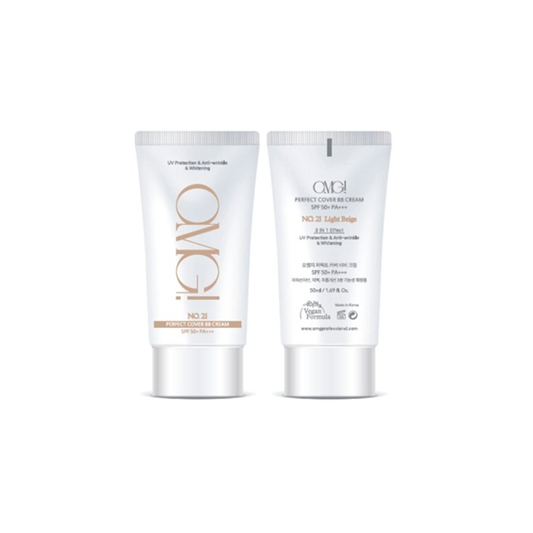 PROTETOR SOLAR OMG SEOUL NO.21 PERFECT COVER BB CREAN SPF 50+