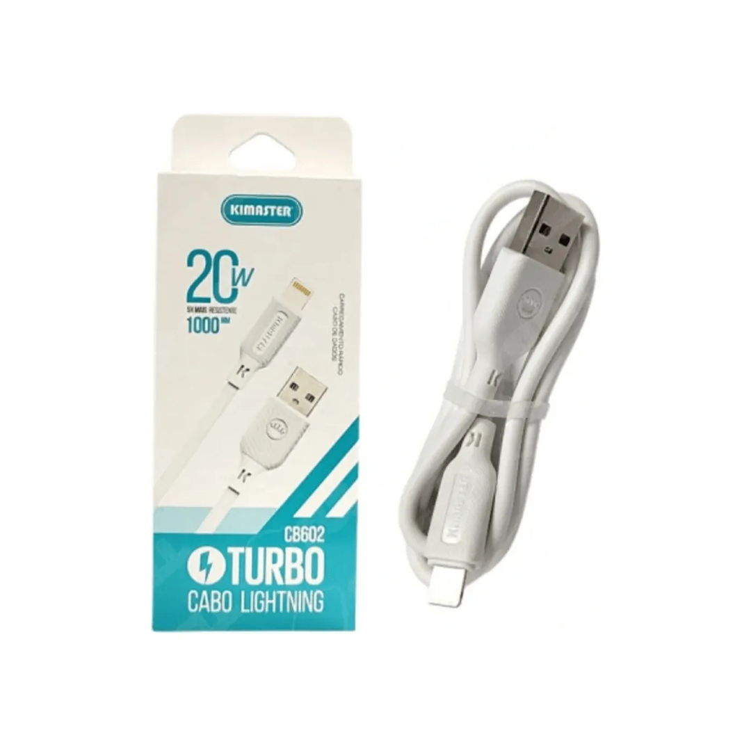 AC CEL CABO USB KIMASTER CB602L IPHONE 1M BRANCO