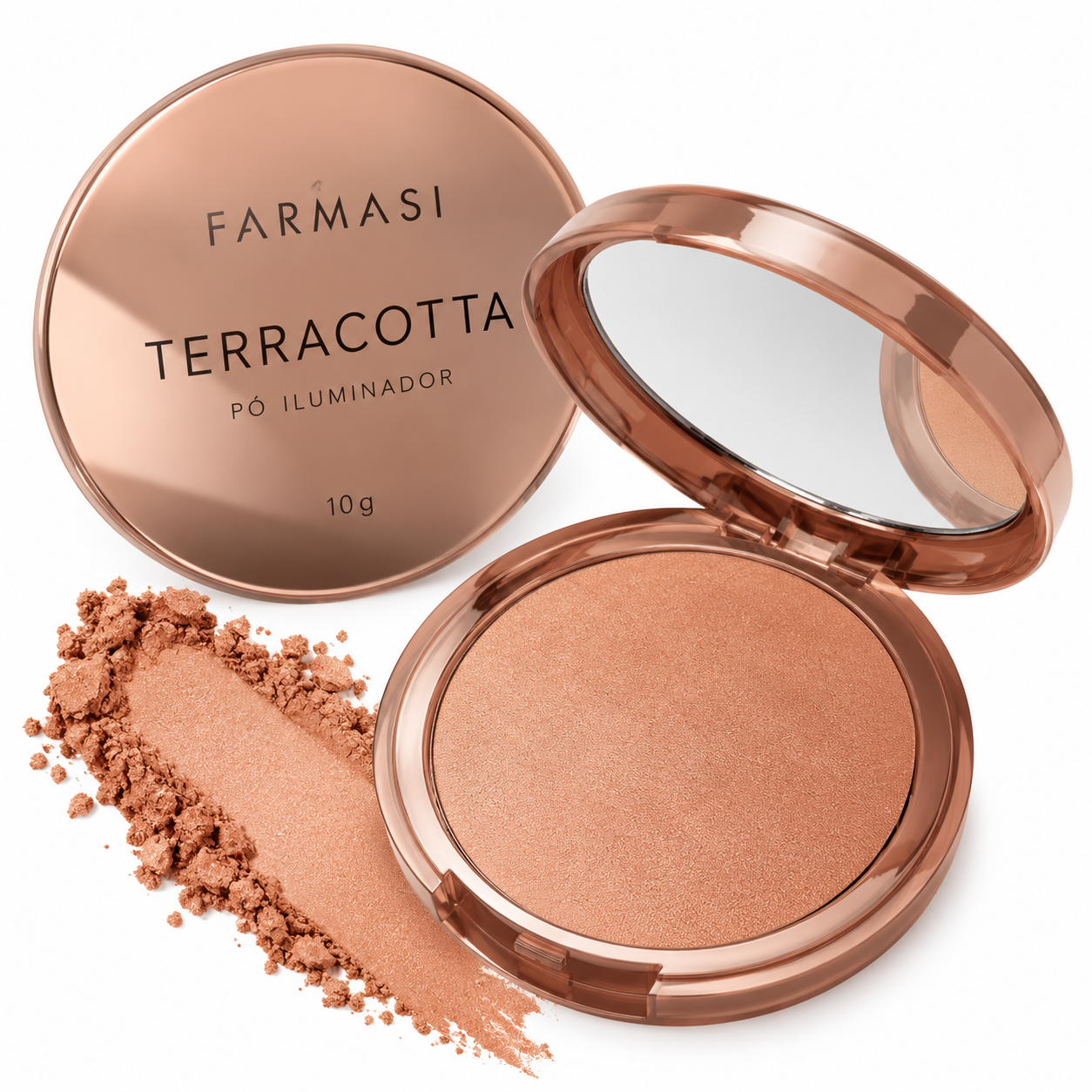 Anúncio: Po Compacto Farmasi Terracotta Po Iluminador 10G 771669