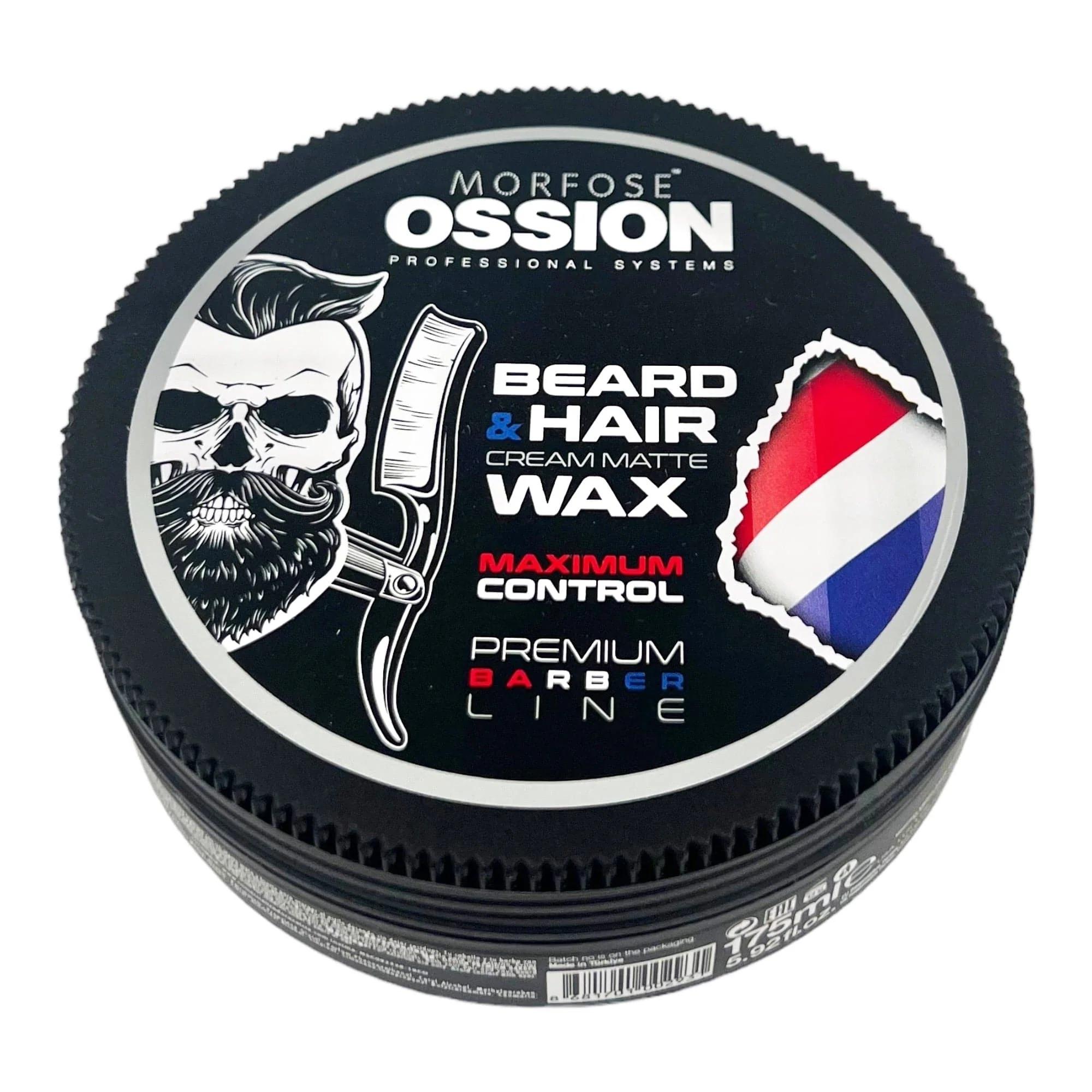 POMADA MODELADORA MORFOSE OSSION BEARD Y HAIR WAX MAXIMUM CONTROL 175M