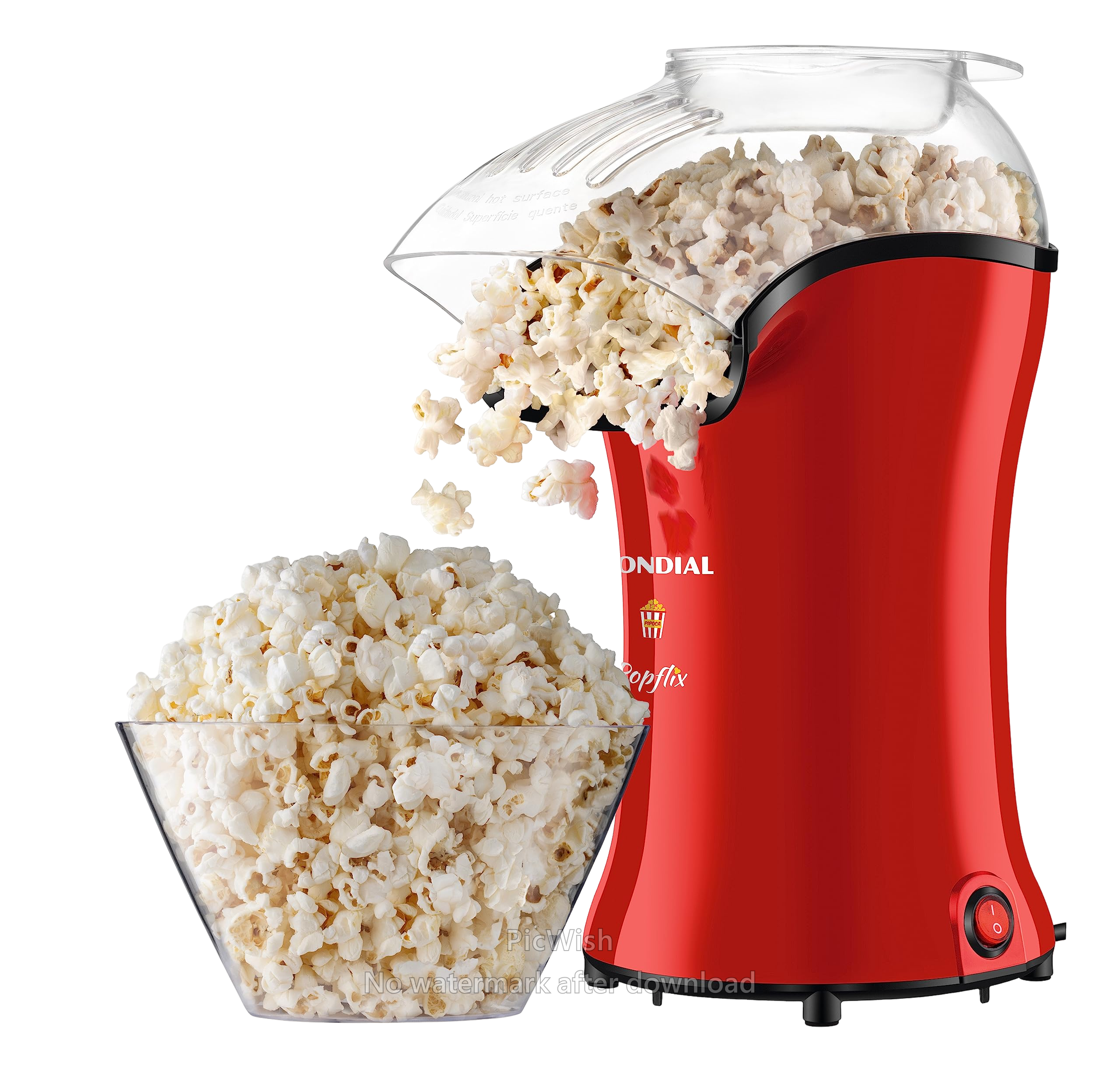 PIPOQUERA MONDIAL POP FLIX PP-03 VERMELHA 220V