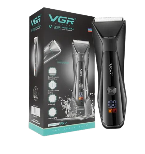 CORTA PELO VGR V-938 PRETO BIVOLT RECARREGAVEL