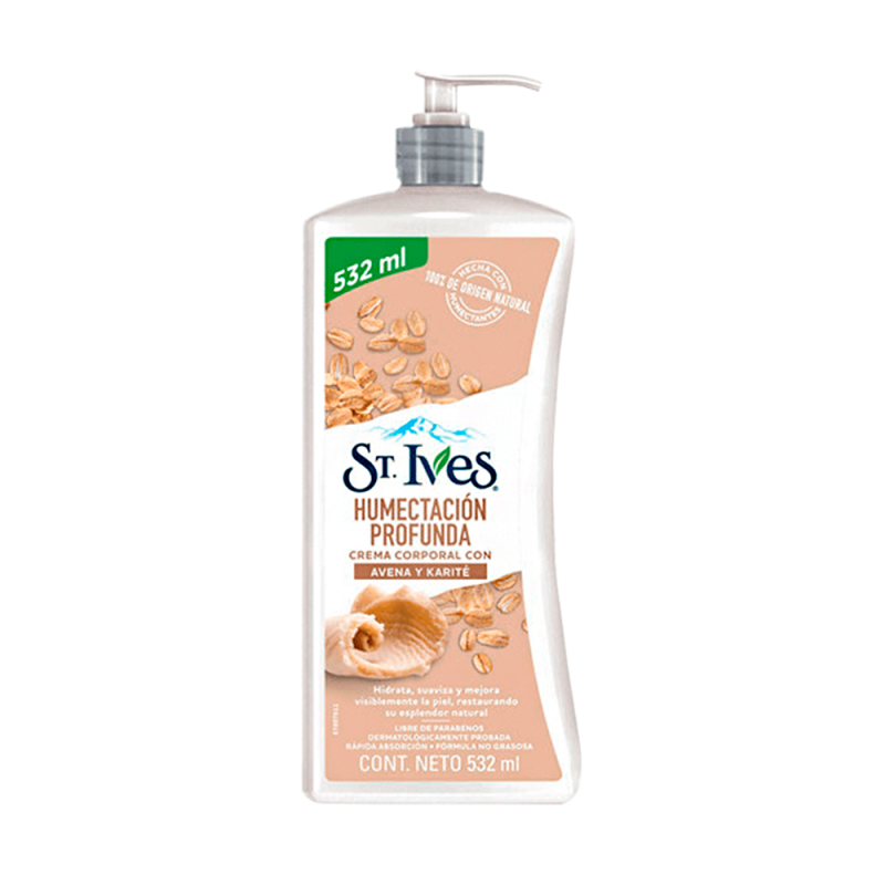 CREME CORP ST.IVES HUMECTACION PROFUNDA AVENA Y KARITE 532ML 3013*