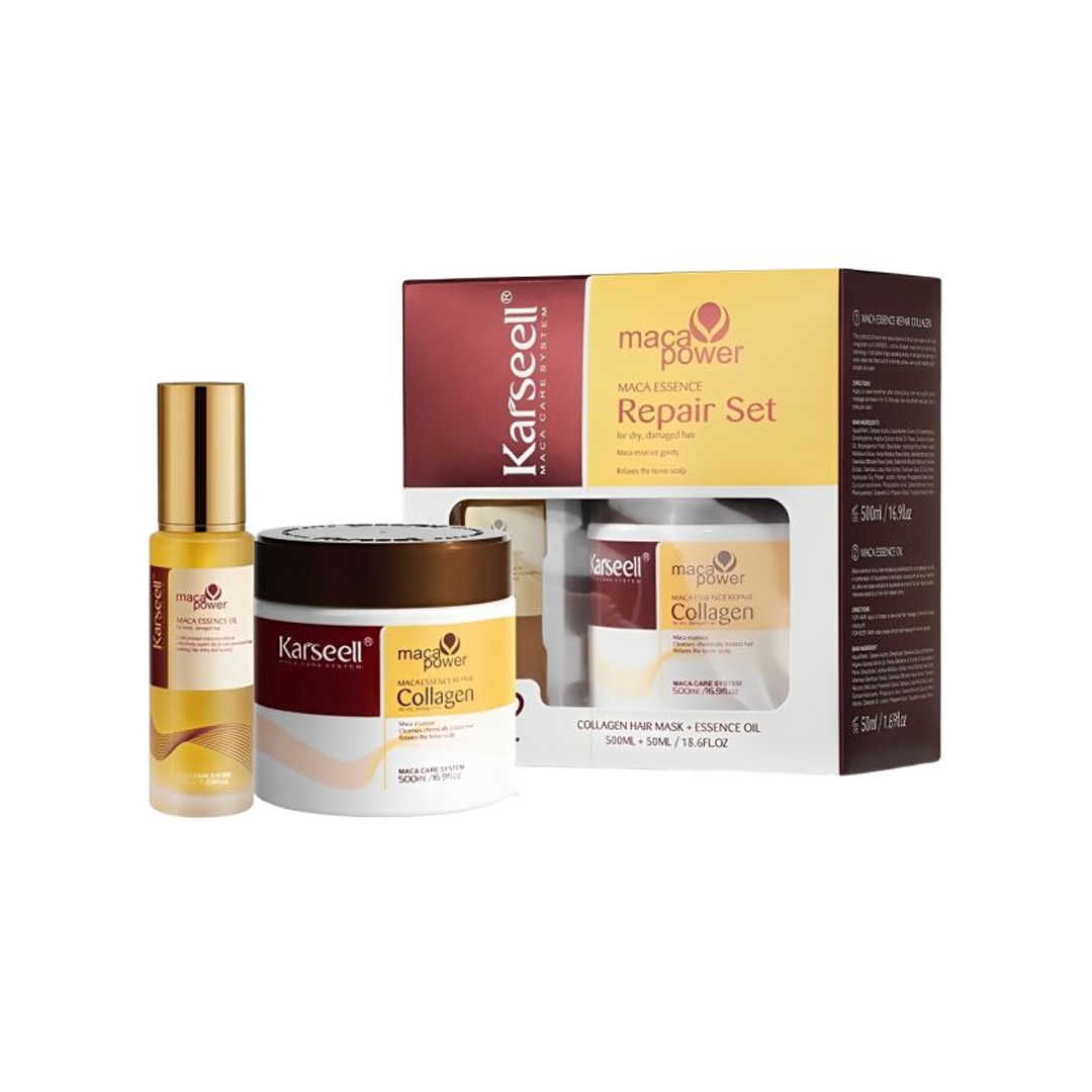 KIT KARSEELL MACA POWER ESSENCE REPAIR MASC 500ML+OLEO 50ML